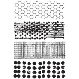 Stampers Anonymous Tim Holtz Cling Rubber Stamp Set, 7 by 8.5-Inch, Mixed Media