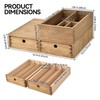 KIRIGEN Wood Coffee Station Organizer Coffee Bar Accessories Storage Organizer
