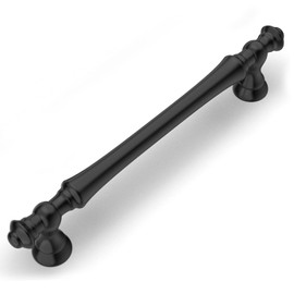 Amerdeco 10 Pack Matte Black Cabinet Pulls 5 Inch(128mm) Hole Center Cabinet Hardware Kitchen Cabinet Handles for Bathroom Drawer Pulls Dresser Pulls ZH0014