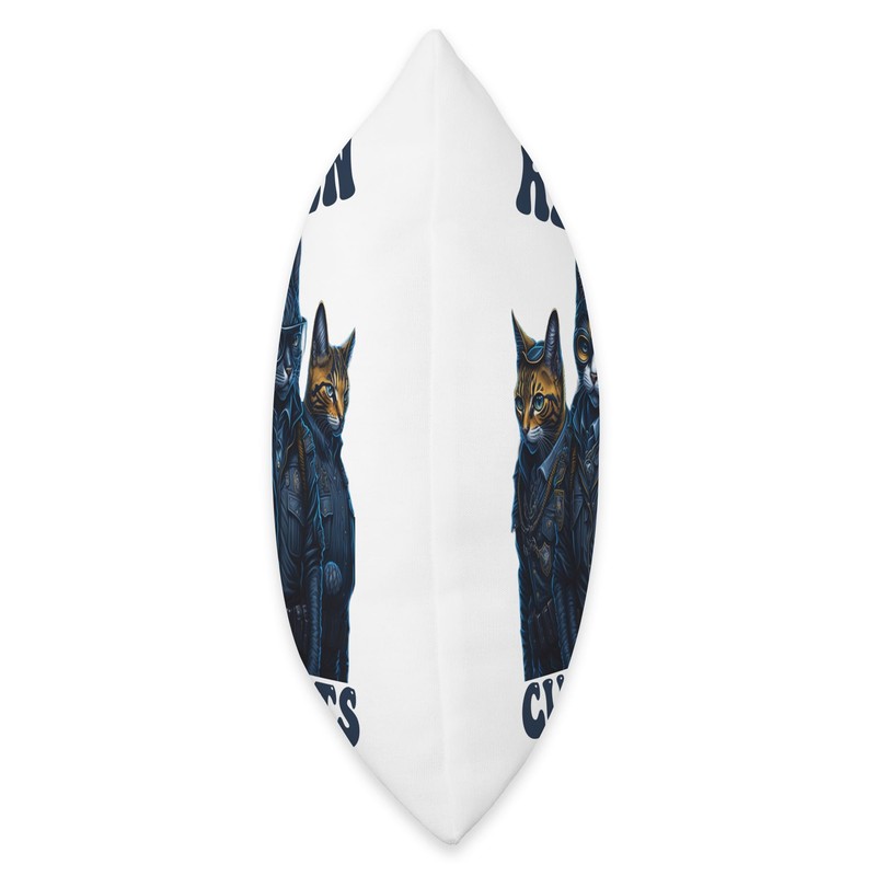 Nad-Cat Real Men Cuddle Cats Throw Pillow, 18x18, Multicolor