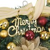 Christmas Inverted Tree Wreath Door Hanging Electroplated Ball Rattan Garland
