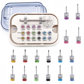 TTKBHHQ 16-Piece Dental Implant Restoration Tool Kit,Ratchet Drivers,Torque Wrench, Screwdriver Tool Kit