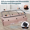 Supowin Under Bed Storage with Wheels, Rolling Underbed Storage Containers