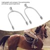 1 Pair Horse Spurs Stainless Steel Western Cowboy Equestrian Boot