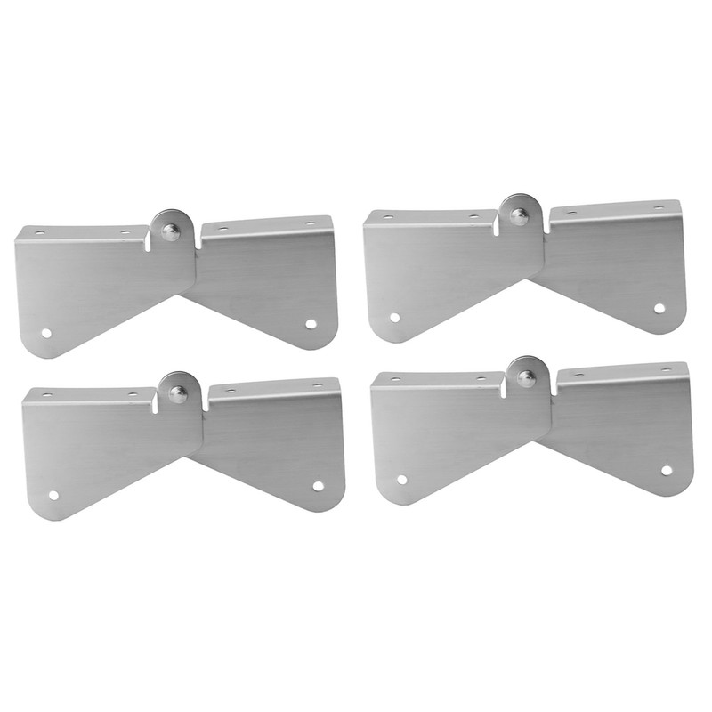 4PCS Gutter Downspout Extension Hinge Stainless Steel Flip Up Hinge