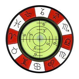 JIUYIBC Golf Green Reader, Magnetic Zinc Alloy Round Bubble Level, High Precision Reader, Golf Ball Markers for Putting Green, Golf Accessories for Men Gift, Golf Training Equipment