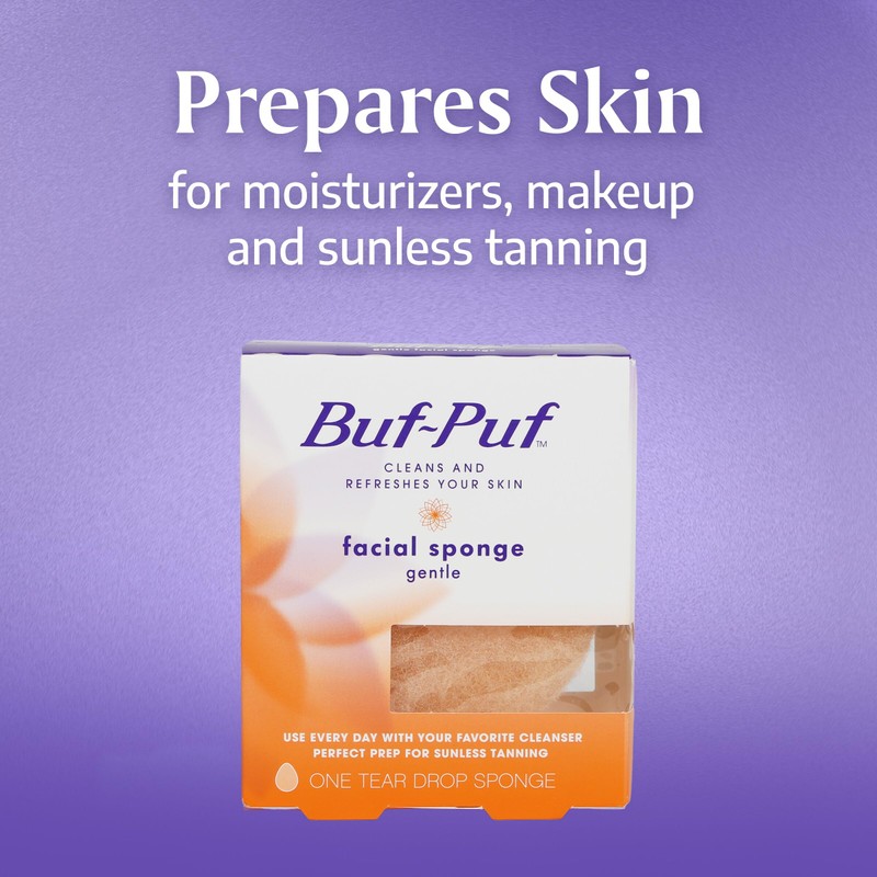 Buf-Puf Gentle Facial Sponge, Dermatologist Developed, Removes Deep Down Dirt