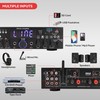 Pyle Wireless Bluetooth Home Stereo Amplifier- Multi-Channel, 200W Power Amplifier,
