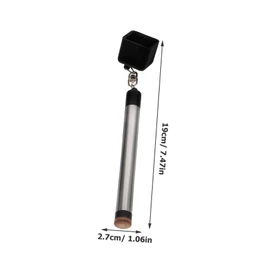 Kisangel Professional Metal Pool Chalk Holder for Billiard and Snooker Tables and Portable Chalk Holder Accessory for Cue Sticks and Pool Games