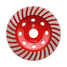 FOCSTOL Diamond Cup Wheel - 125 mm x 22.23 mm Turbo Series Grinding Wheel for Concrete Granite Marble Masonry Artificial Stone for Angle Grinder