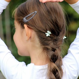 Motmucot 24PCS Glitter Hair Snap Clips, Sparkling Sequin Side Clip, Metal Hair Clips Colorful Glitter Hairs Clip Barrettes Hairs Styling Accessories for Girls Women DIY Gifts