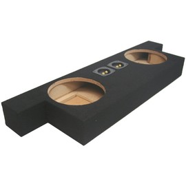 Compatible with Chevy Colorado or GMC Canyon Crew Cab Truck 2004-2012 Dual 10" Subwoofer Sub Box Speaker Enclosure