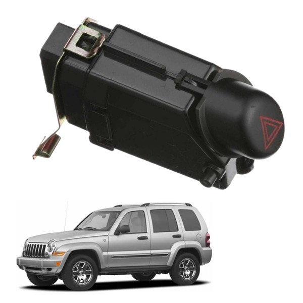 Warning Hazard Emergency Light Switch Button Compatible with Jeep Liberty
