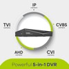 SANNCE 5MP 8 Channel Security Camera DVR, H.264+ Hybrid 5-in-1
