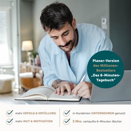 UrBestSelf Das 6 Minuten Tagebuch Erfolgsjournal - #1 Tagesplaner 2025 für mehr Motivation, Selbstreflexion & Erfolg - Undatiertes Journal Buch - Mit Journaling Fokussierter & Gelassener Ziele erreichen