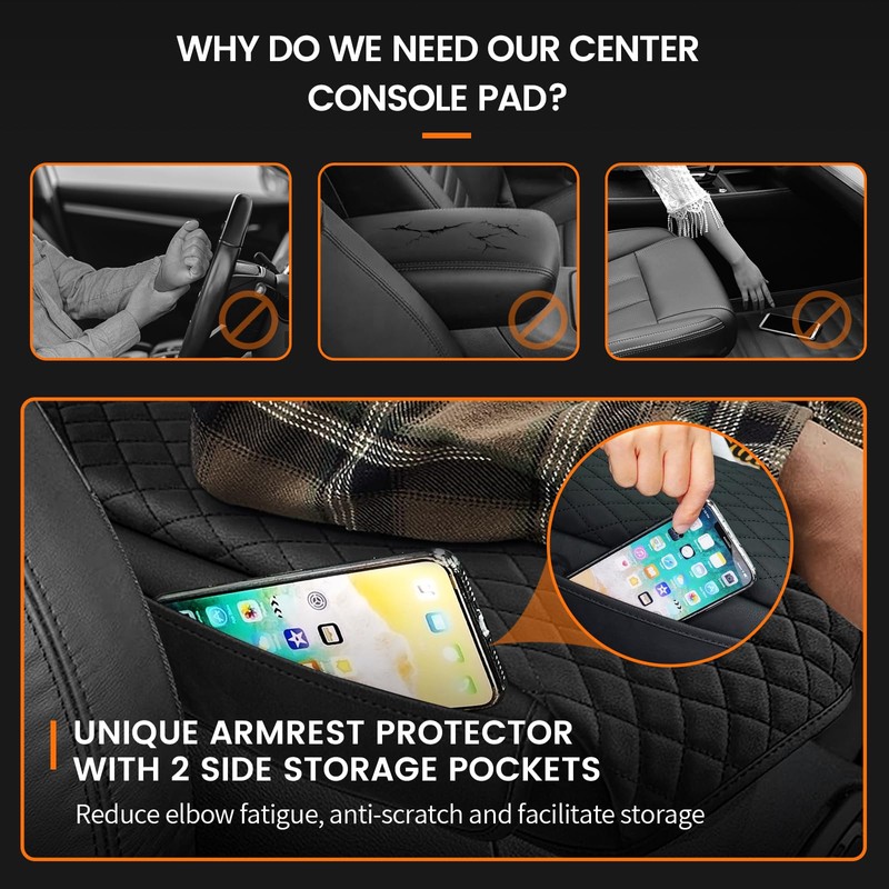 Rilsen Custom Fit for Center Console Cover 2011-2021 Jeep Grand