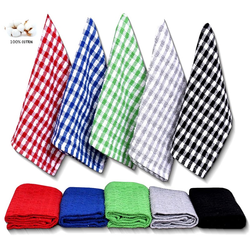 A & B TRADERS 100% Cotton Terry Tea Towels Packs