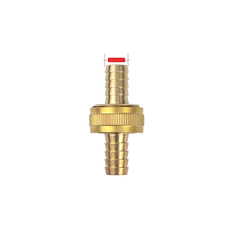 cozyou Brass 1/2" Garden Hose Repair Mender Male Female Connector