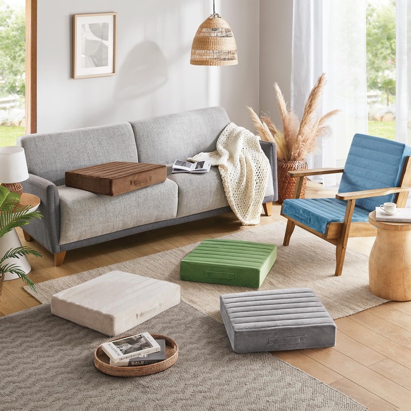 Codi Thick Replacement Couch Cushions, Upholstery Foam with Washable Covers
