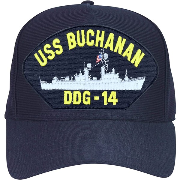 USS Buchanan DDG-14 Ball Cap Hat Navy Blue