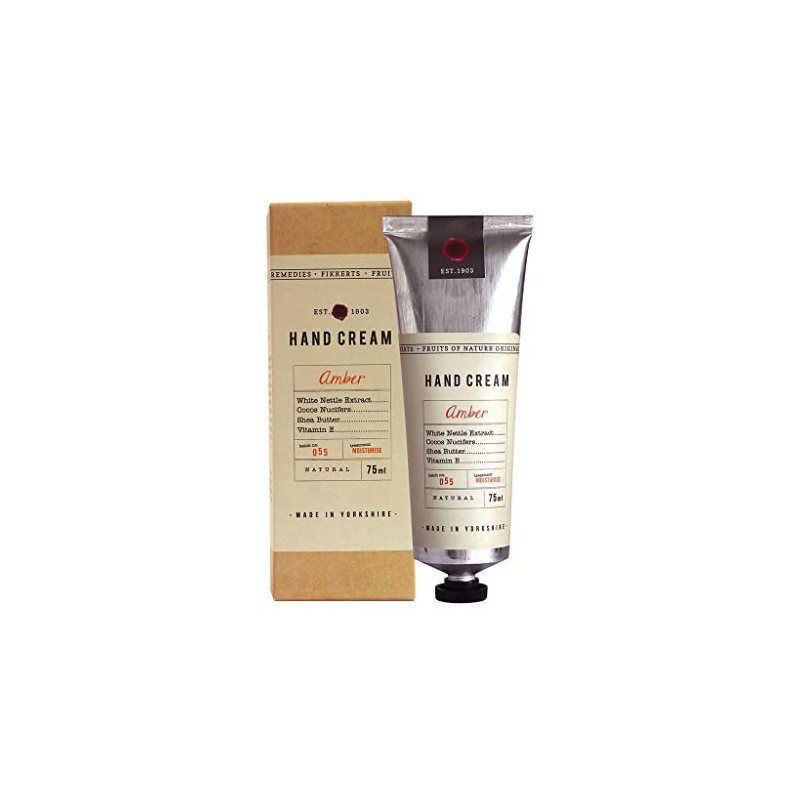 Fikkerts Luxury Wooded Amber & Citrus Hand Cream (75ml)