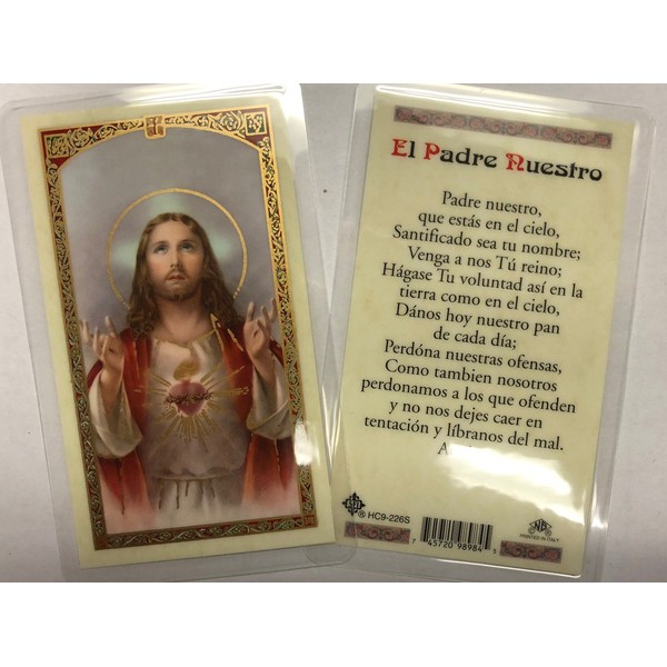 Holy Prayer Cards For The Prayer to El Padre Nuestro (Our Father) in Spanish