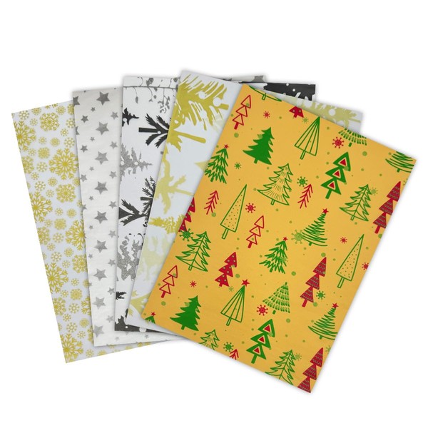 Tissue Paper Christmas for Gift Wrapping: Festive Design 25pcs 5