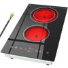 Zarbaco Electric Cooktop 2 Burner, 3200W Radiant Electric Stove Top