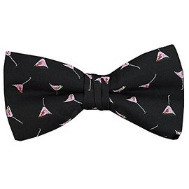 Black Cocktail Bow Tie Bow Tie [Simple Wearing Type] bd174