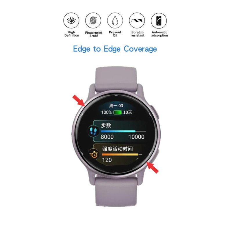 MIHENCE Compatible for Garmin vívoactive 5 Screen Protector, TPU HD