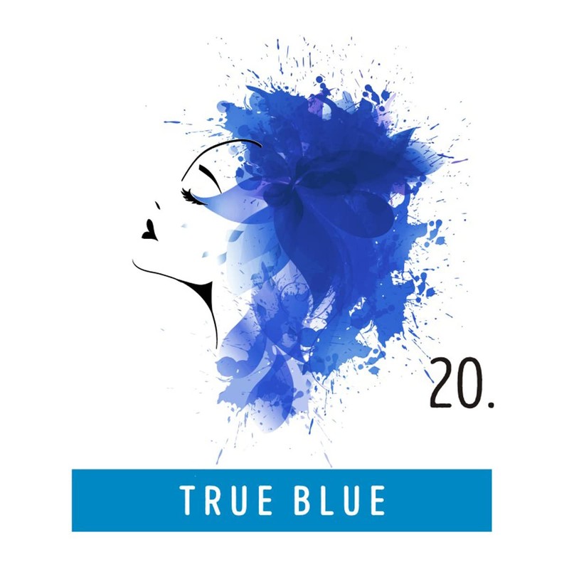 FUNKY COLOR True Blue 20, Semi-Permanent Hair Colour, Semi-Permanent Hair