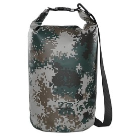 MARCHWAY Floating Waterproof Dry Bag Backpack 5L/10L/20L/30L/40L, Roll Top Sack Keeps Gear Dry for Kayaking, Rafting, Boating, Swimming, Camping, Hiking, Beach, Fishing (Digital Camo, 20L)