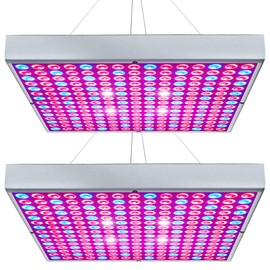 Hytekgro LED Grow Light 225 LEDs Plant Lights Red Blue White Panel Growing Lamps for Indoor Plants Seedling Vegetable and Flower (2 Pack)