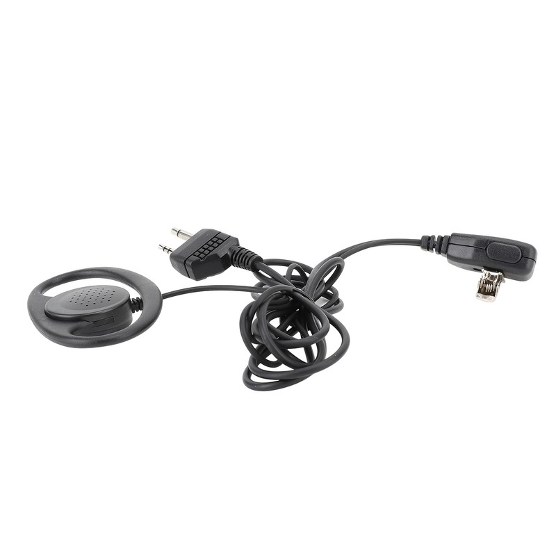 2 Way Radio Earpiece 2 Pin Plug D Shape Security