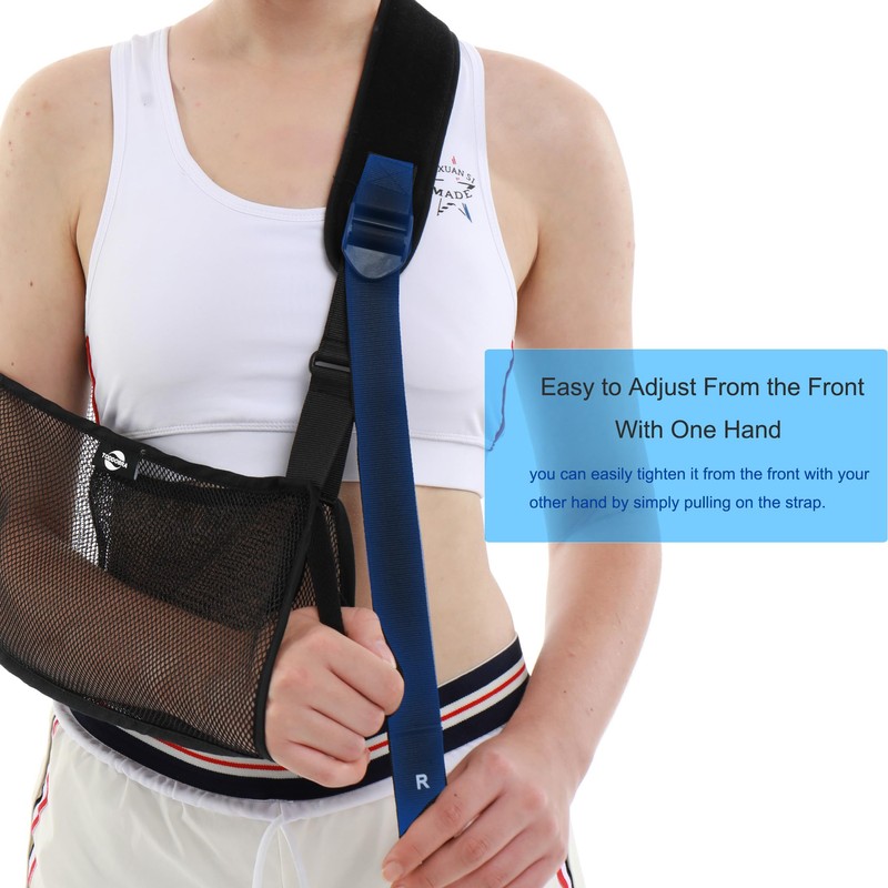 Mesh Arm Shoulder Sling - Medical Immobilizer for Shower Adjustable