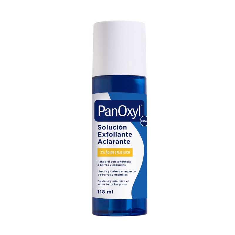 PanOxyl Solución Exfoliante Aclarante con 2 Ácido Salicílico 118 ml