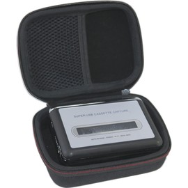 Suw Hard Storage Travel Case Bag Fit for Reshow Cassette Player – Portable Tape Player Captures MP3 Audio Music (only case)