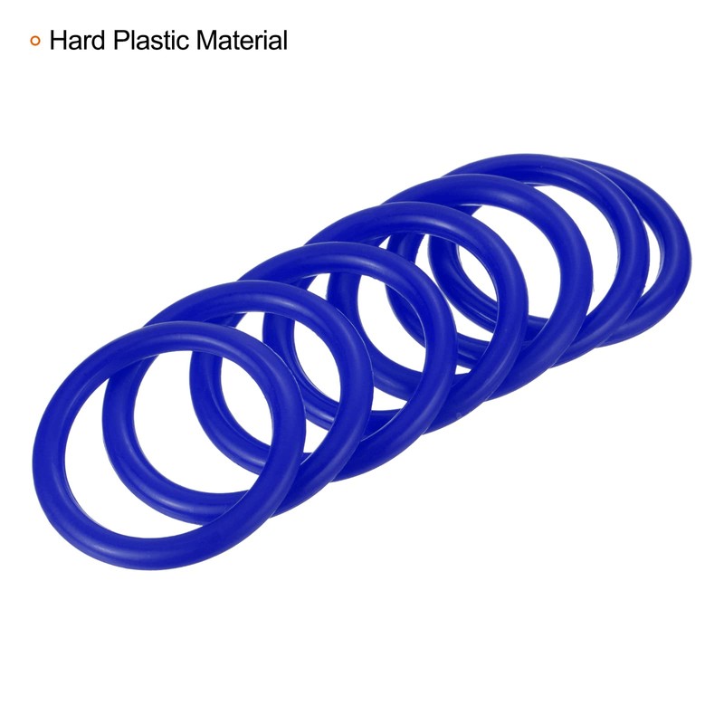 PATIKIL Carnival Ring-Toss Rings 4cm ID, 12 Pack Plastic Small