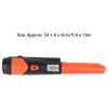 Orange Metal Detector with LCD Display Screen Treasure Searching Pinpointing