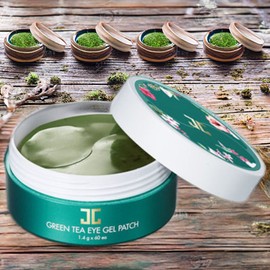 Jayjun Eye Patch Set Eye Care Wrinkle Improvement Around Eyes Green Tea Eye Gel Patches 5 Pieces 1.4g 60 Pieces / 제이준 아이 패치 세트 아이케어 눈가 주름 개선 그린 티 아이 겔 패치 5개 1.4g 60개입