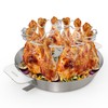Onlyfire Stainless Steel Chicken Wing Leg Rack with Drip Pan,