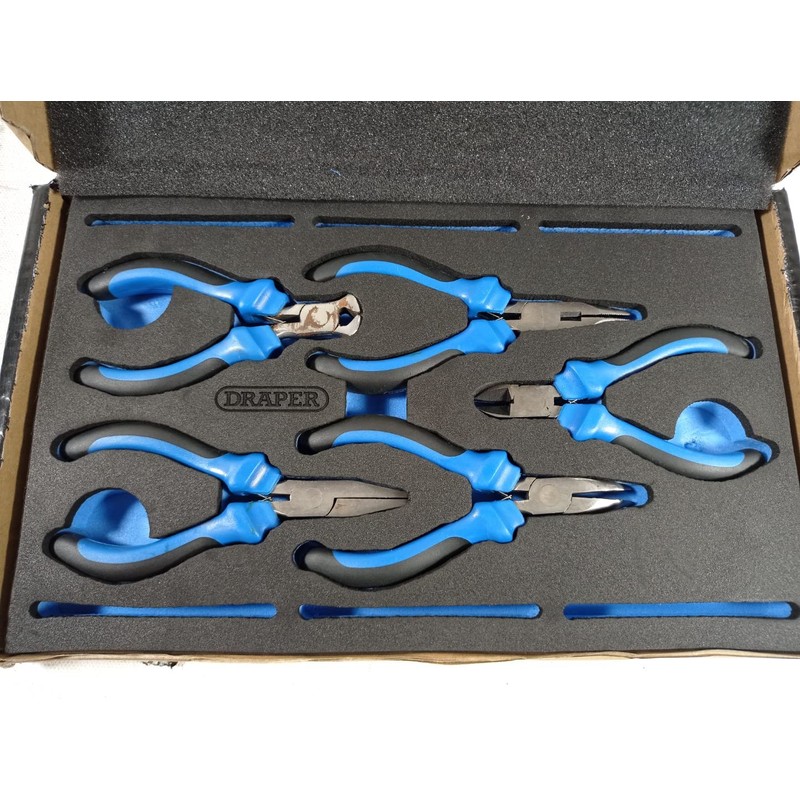 Draper 63215 Precision Plier 5 Piece Set in 1/4 Drawer
