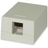 Signamax Inc 1-Port Surface Mount Box Light Ivory SMKL-1