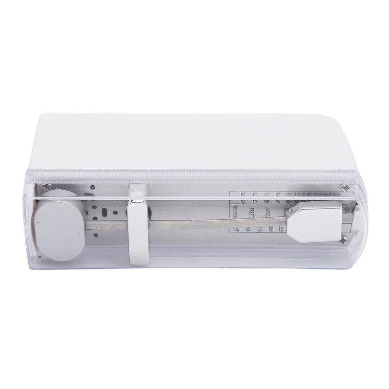 Mini Mechanical Metronome Portable 11x5x3cm White Musical Instrument Accessories for