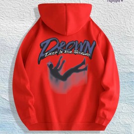 Antihero Drown Graphic Hoodie 100% Cotton US Warehouse 7 ColorsColor: Army Green, Size: M