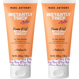 Marc Anthony Instantly Thick Biotin Styling Cream Set - Crema espesante para el cabello con biotina y vitamina E para hacer que el cabello sea grueso y lleno - Producto voluminizador y ligero para ca