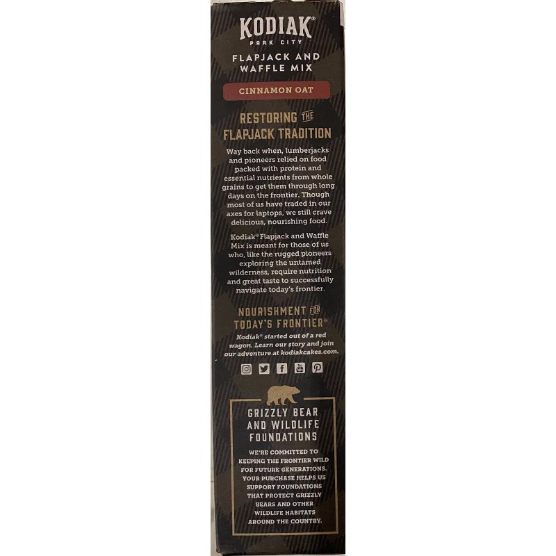 Kodiak Protein Power Cakes CINNAMON OAT Pancake Flapjack & Waffle