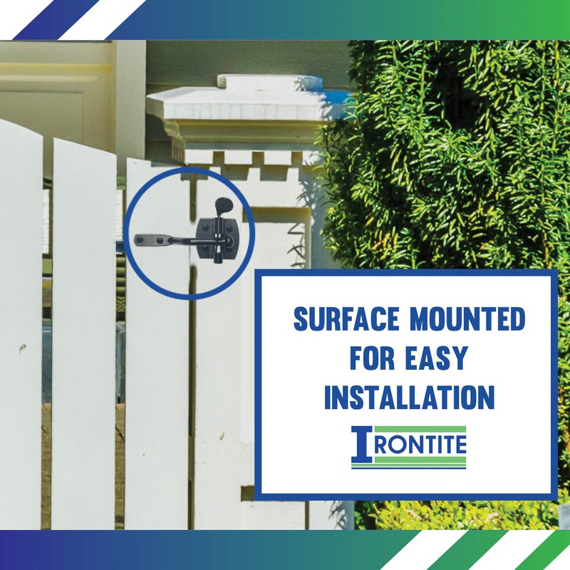 IRONTITE® Auto Gate Latch, Garden Gate Latch for Wooden Gates,