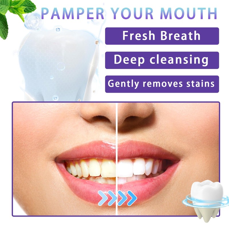 3Pcs Solid Toothpaste Tablets Kit,Deep Cleaning Colour Corrector,Chewable Toothpaste Tablets