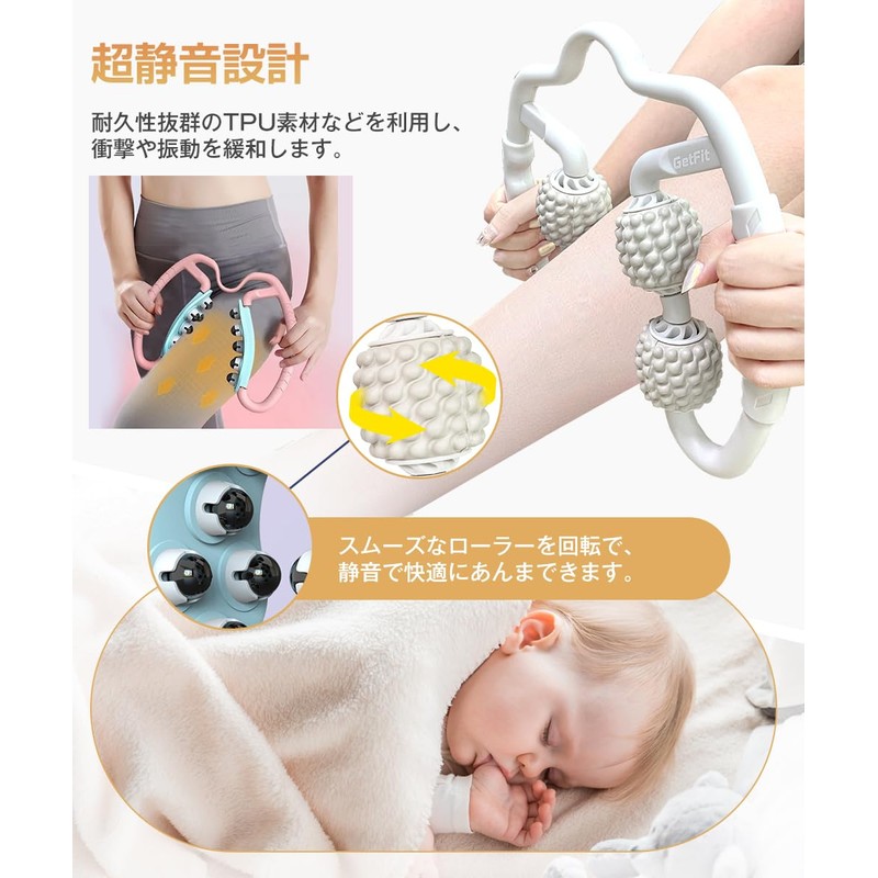 GetFit Leg Massage Myofascial Release Myofascial Roller Calf Massage Squishy